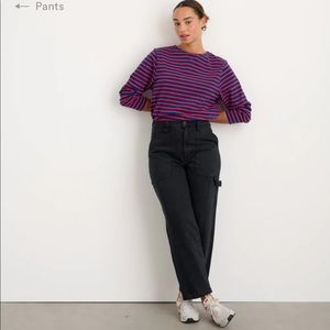 ALEX MILL Phoebe Pant in Washed Black Recycled Denim Size 8